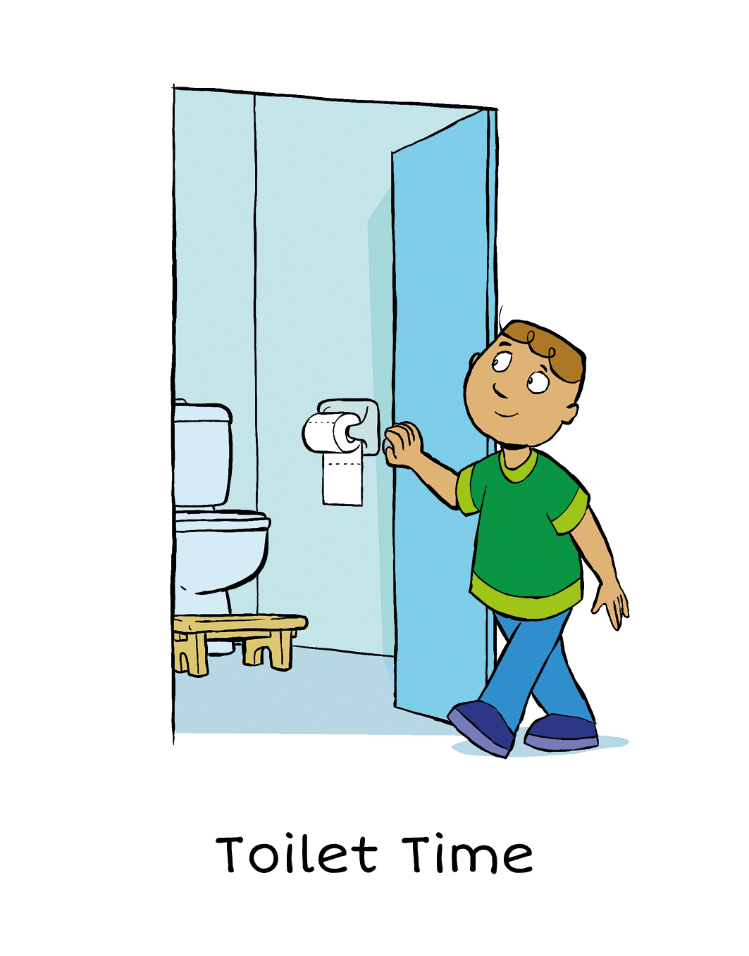 Toilet Time: Visual cards for boys learning to use the toilet for wee and poo